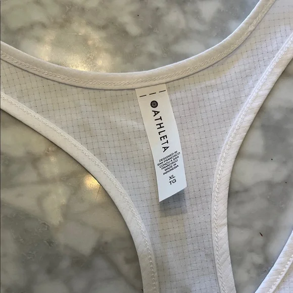 White Racerback Tank Top nwt - Picture 2 of 3